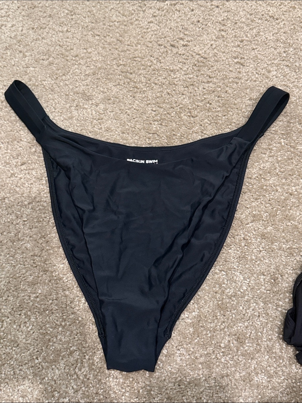 PacSun Black High-Rise Bikini Bottom